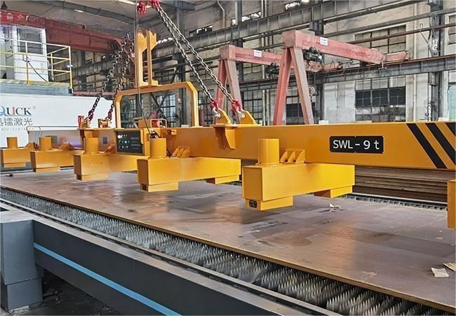 挂车制造商搬运碳钢板该选哪种磁力吊具？